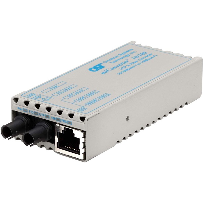 1100-0-6 | Omnitron Systems 1100-0-6 miConverter 10/100 Ethernet Fiber  Media Converter RJ45 ST Multimode 5km - Dihuni