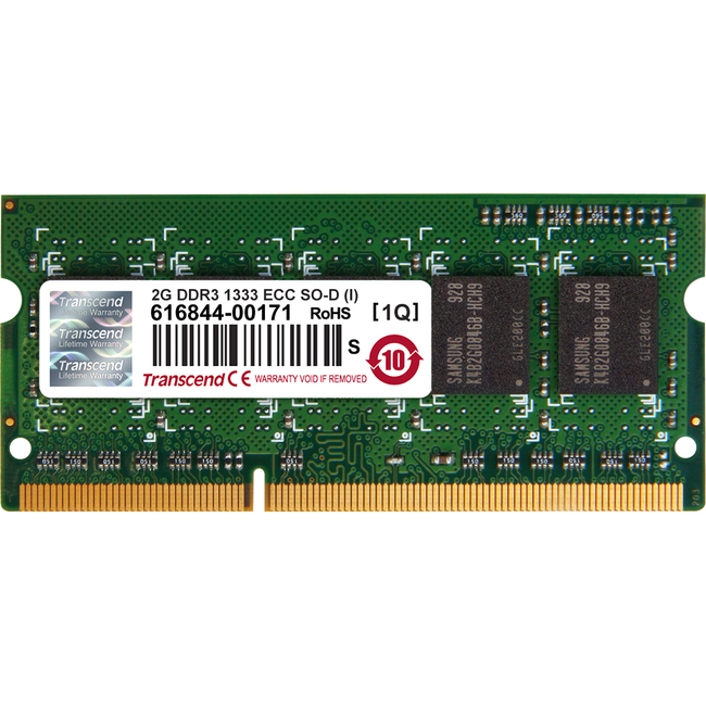 fácil de lastimarse simbólico Milagroso Transcend TS256MSK72V3N-I 2GB DDR3 1333 ECC-SO-DIMM CL9 1Rx8 IND – Dihuni